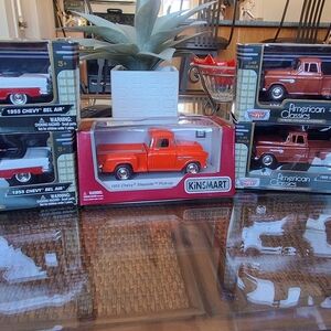 Orange 1955 Chevy Stepside Pick-up Toy
